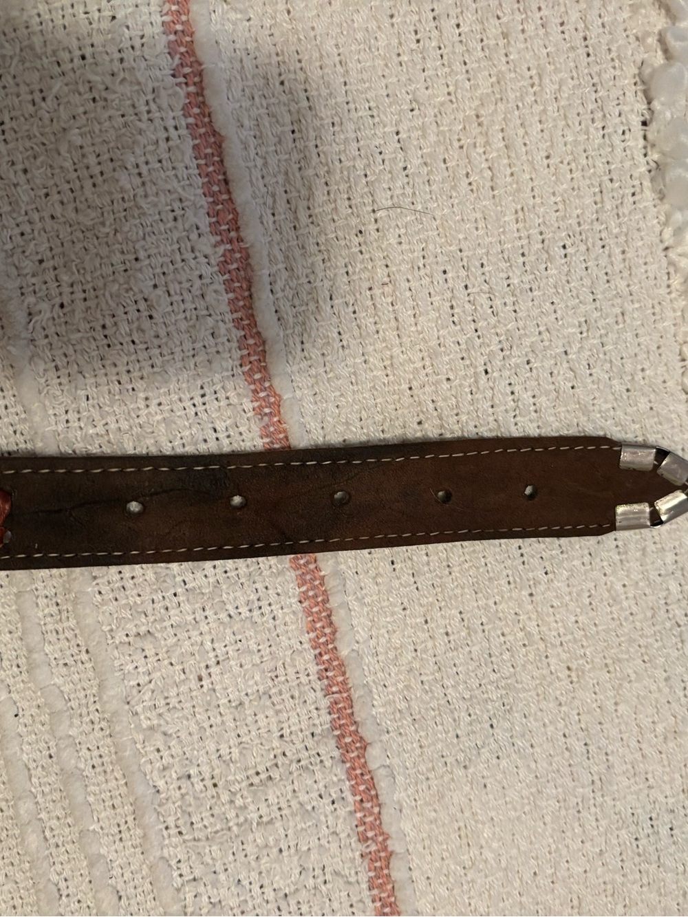 Vintage LW Paris (Louis Wolfer) Black & Brown Leather Belt Silver Medallions 32 - Picture 10 of 12